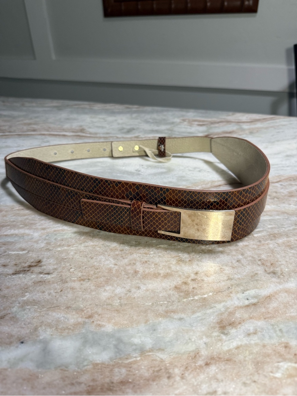 WHBM Leather Belt